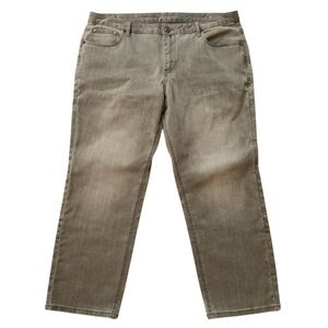 CJ Banks Women's Straight Leg Jeans in Gray, Plus Size 24W (3X)